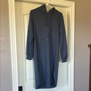 Gray Hooded Dress